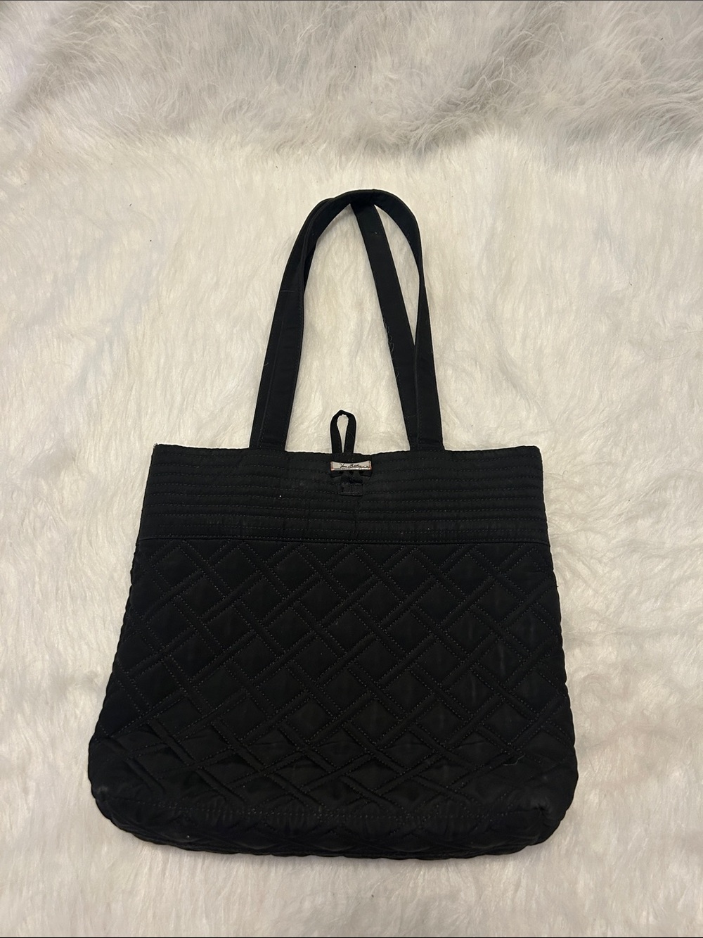 Vera Bradley Black Quilted Tote Bag